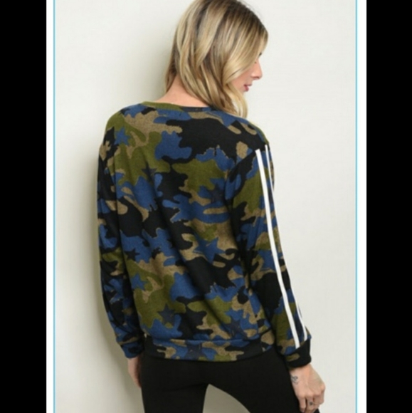 💚💙Camo Sport Sweater💙💚 - Picture 3 of 8